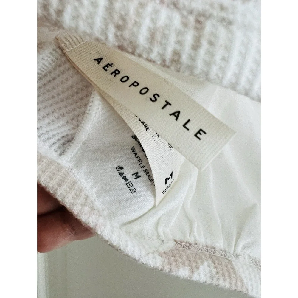 NEW Aeropostale Bra Bralette Womens Waffle Size M